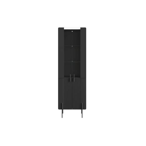 Witryna Malmi 60 cm - czarny mat / czarne nóżki